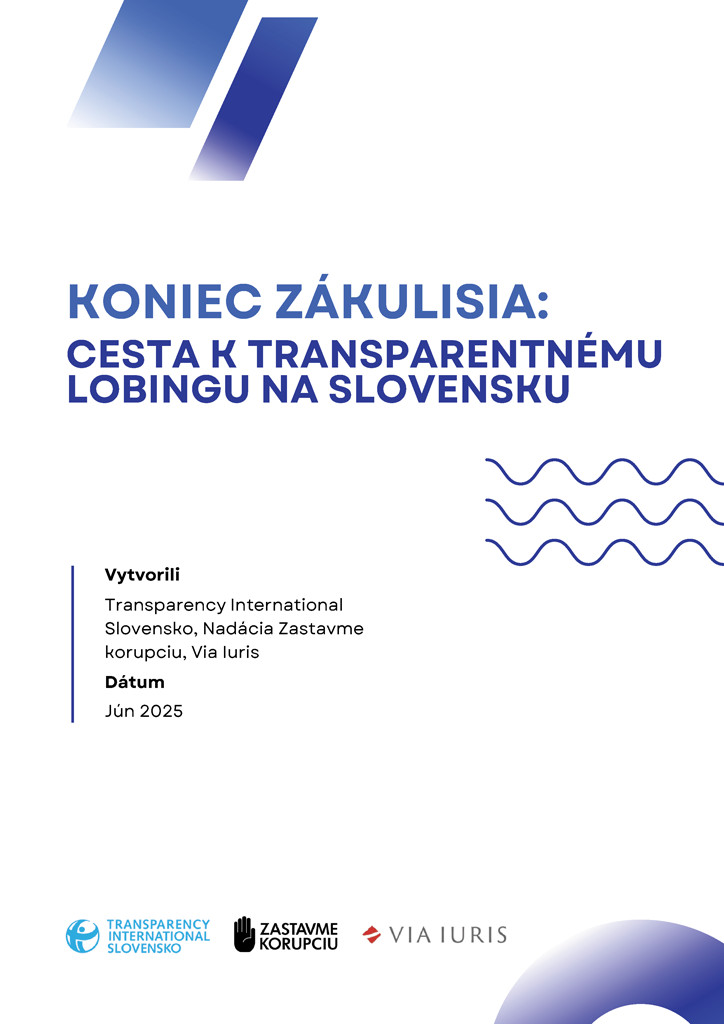 Publikácia o lobingu Koniec zákulisia - publikácia o lobingu